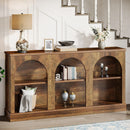 Axyaa Farmhouse 3-Tier Console Table, 63-Inch Long Entryway Sofa Table