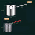 Axyaa Stainless Steel Fryer Pot with Basket for Gas Stove and Induction Cooker