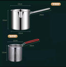 Axyaa Stainless Steel Fryer Pot with Basket for Gas Stove and Induction Cooker