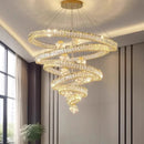 Axyaa Crystal Chandelier Pendant Light for Living Room Dining Room Ceiling
