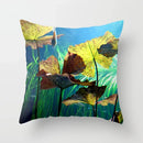 Axyaa Decor Pillowcase: Flower Print Square, Bedroom & Living Room 45x45cm