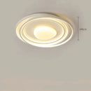 Axyaa Cream Wind Bedroom Ceiling Lamp Full Spectrum LED Eye Protection Art Living Room