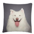 Axyaa Dog Art Print Polyester Cushion Cover for Home Sofa Car Decor