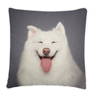 Axyaa Dog Art Print Polyester Cushion Cover for Home Sofa Car Decor