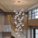 Axyaa Nordic Stair Chandelier Living Room Dining Pendant Ceiling Light Indoor Lighting