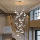 Axyaa Nordic Stair Chandelier Living Dining Room Pendant Ceiling Light