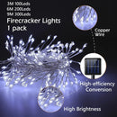 Axyaa Firecracker Solar LED String Lights: Outdoor Waterproof Decoration