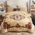 Axyaa Double Sided Warm Raschel Blanket for Winter - High End Soft & Cozy Weighted Comforter