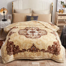 Axyaa Double Sided Warm Raschel Blanket for Winter - High End Soft & Cozy Weighted Comforter