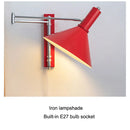 Axyaa Swing Arm Wall Lamp - Retro Foldable Bedroom Reading Light