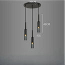 Axyaa Nordic Glass LED Chandelier for Minimalist Home Decor Lighting