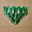 Axyaa Murano Glass Chandelier Handmade Retro French-style Living Room Hall Dining Bedroom Lamp