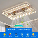 Axyaa Champagne Smart Ceiling Fan LED Light for Bedroom & Dining Room