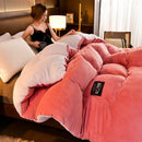 Axyaa Super Warm Lamb Wool Quilt - Winter Double-sided Velvet Blanket
