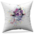 Axyaa Animal Print Pillowcase in Peach Skin Fabric - Modern Simple Cartoon Design