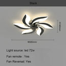Axyaa Luxury Modern Ceiling Fan Lamp for Living & Dining Room
