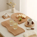 Axyaa Nordic Wooden Tray: Coffee, Wine, Food, Jewelry Organization & Decor