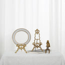 Axya Metal Plate Holder Display Rack Gold Easel Desktop Organizer