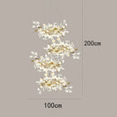 Axyaa Modern Vintage Stair Chandeliers Indoor Lighting Ceiling Lamp LED for Living Room