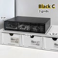 Axyaa Acrylic Stackable Drawer Organizer for Office School Desktop Storage.