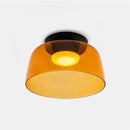 Axyaa Amber Glass LED Pendant Lights: Modern Nordic Hanging Lamp for Home Decor