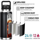 Axyaa Stainless Steel Thermos Bottle - Hot & Cold, Outdoor Portable, 304 SS