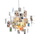 Axyaa French Style Zettel Paper Chandelier LED Pendant Light for Dining Living Bedroom