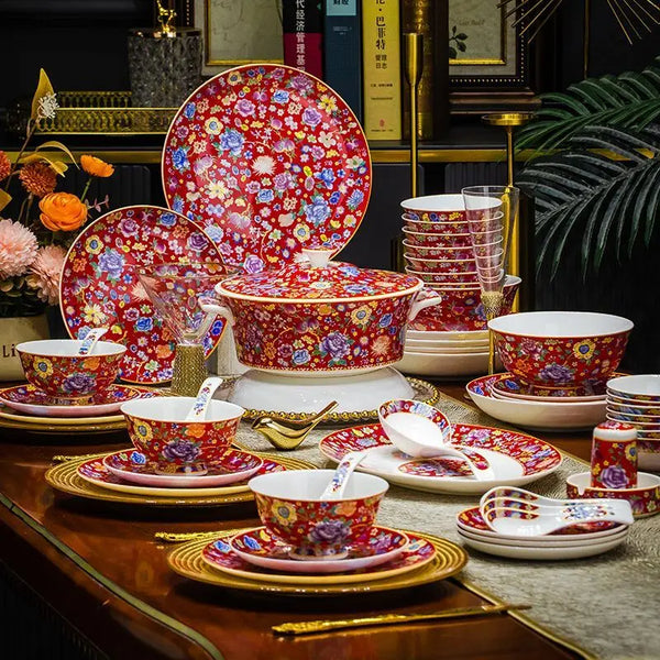 Axya High-end Bone Dinner Set - Luxury Tableware & Sushi Dishes