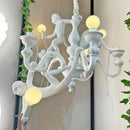 Axyaa Retro Monkey Chandelier LED Desk Light for Restaurant & Bedroom Decor