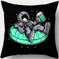 Axyaa Spacemen Rocket Pillowcase for Sofa Home Decor Kids Room