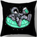 Axyaa Spacemen Rocket Pillowcase for Sofa Home Decor Kids Room