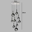 Axyaa Nordic Stair Chandelier Living Room Dining Pendant Ceiling Light Home Indoor Lighting