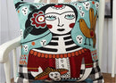 Axyaa Picasso Linen Sofa Cushion Cover Pillowcase Home Decoration Brace