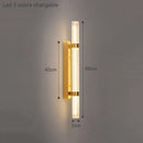 Axyaa Copper Crystal Wall Lamp: Modern Minimalist Luxury Lighting for Living Room, Hotel Corridor
