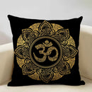 Axyaa Hamsa Cushion Cover, Mandala Sofa Pillow Case, 45x45cm