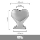Axyaa Heart-shaped Pink Hearts Ceramic Vase: Home Decoration Flower Arrangement Ornaments
