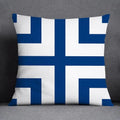 Axyaa Blue Mermaid Sailor Marines Polyester Pillowcase Home Office Decor