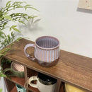 Axyaa Ceramic Ball Cup: Japan Style Retro Coffee Mug, Home Office Drinkware
