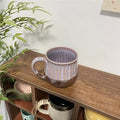 Axyaa Ceramic Ball Cup: Retro Minimalist Coffee Mug for Home and Office