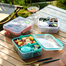 Axyaa Portable 4-Compartment Salad Lunch Box for Adult/Kid/Toddler
