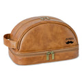 Axyaa Leather Toiletry Bag: Large Organizer with Hanging Hook - Men's Travel Gift
