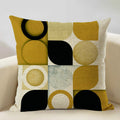 Axyaa Geometry Cushion Cover - 45x45cm Linen Pillow Case for Home Decor