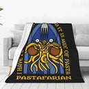 Axyaa Flying Spaghetti Monsterism Fleece Throw Blanket - Ultra-Soft Bedding Church Blanket