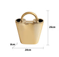 Axyaa Ceramic Vase Decor | Luxury Hand-Held Home Decoration | Living Room Flower Arrangement