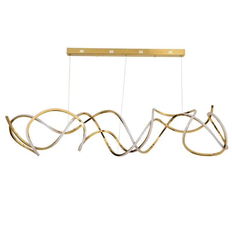 Modern Stainless Steel Nordic Chandelier by Axyaa - LED Dining Room Pendant Lighting