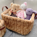 Axyaa Plush Toy & Underwear Organizer: Soft, Cute Storage Box for Home Décor