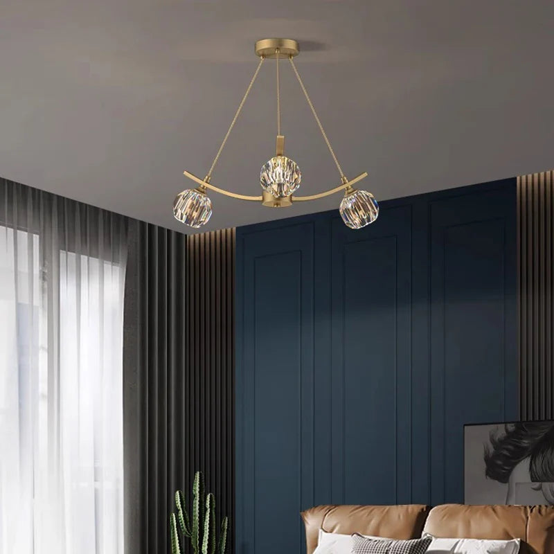 Axyaa Modern Pendant Lights: LED Chandelier Ceiling Lamp for Stylish Dining Room