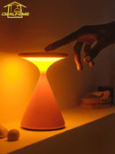 Axyaa Rechargeable Matte Table Lamp with Touch Switch - Portable Night Light