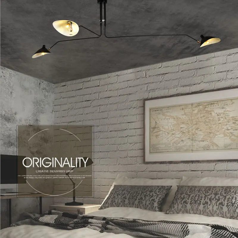 Axyaa Modern Spider Serge LED Pendant Light - Nordic Iron Duckbill Ceiling Chandelier
