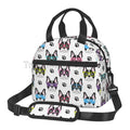 French Bulldog Art Lunch Bag by Axyaa: Insulated Bento Tote for Work, School, Picnic